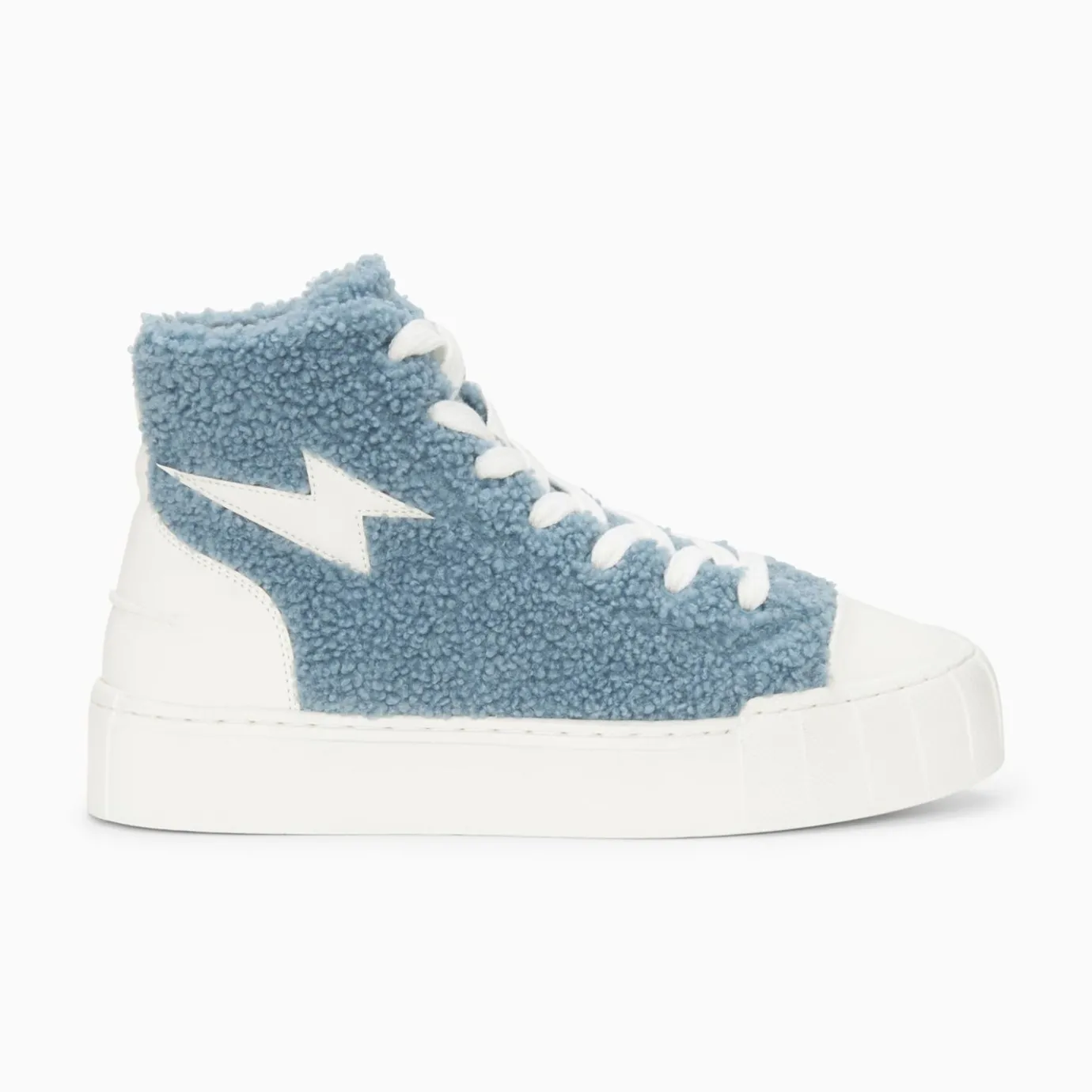 Vanessa Wu Sneakers | Baskets Eclair Alba Montantes Bleu-Gris