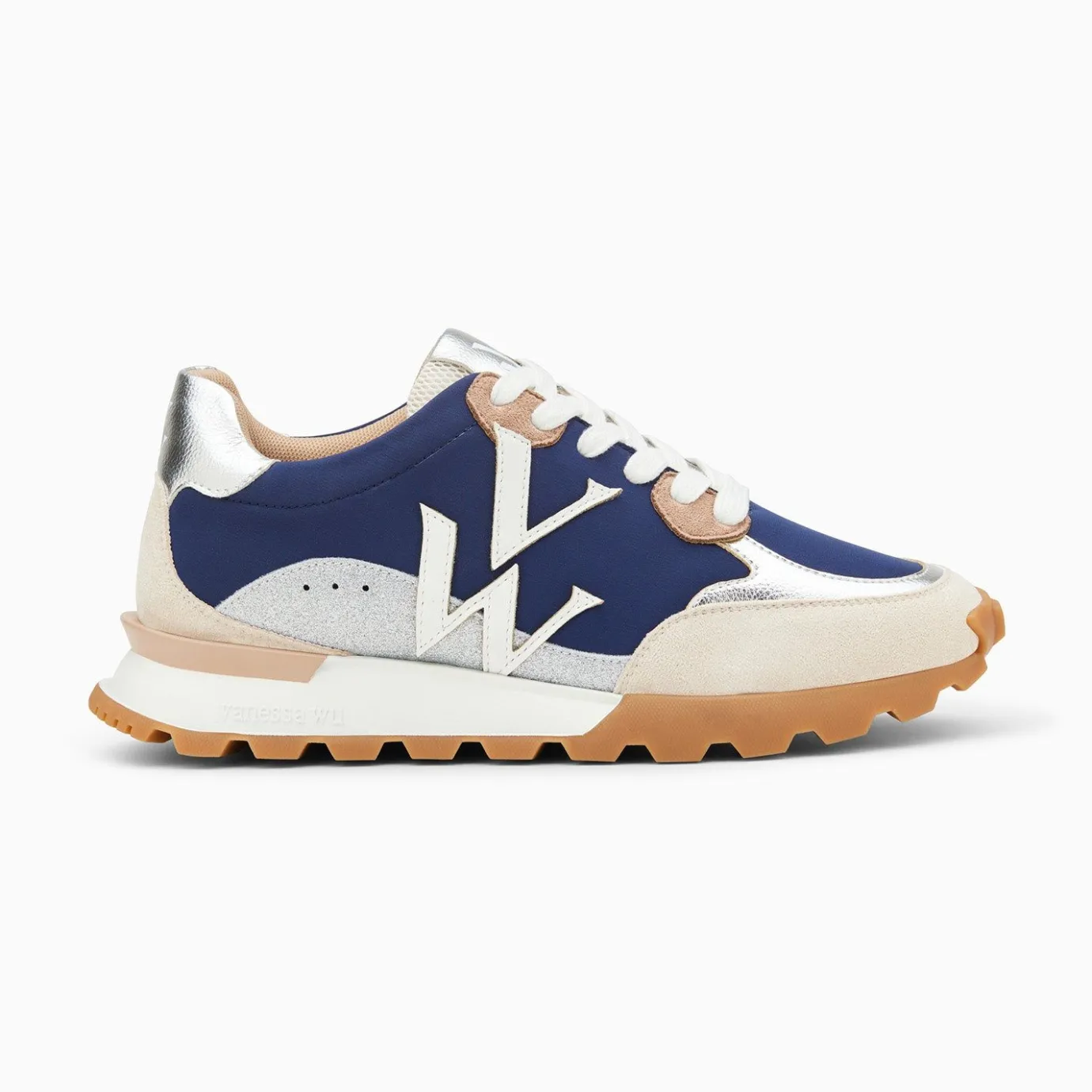 Vanessa Wu Sneakers | Baskets Monogramme Caterina Bleu A Semelle Running