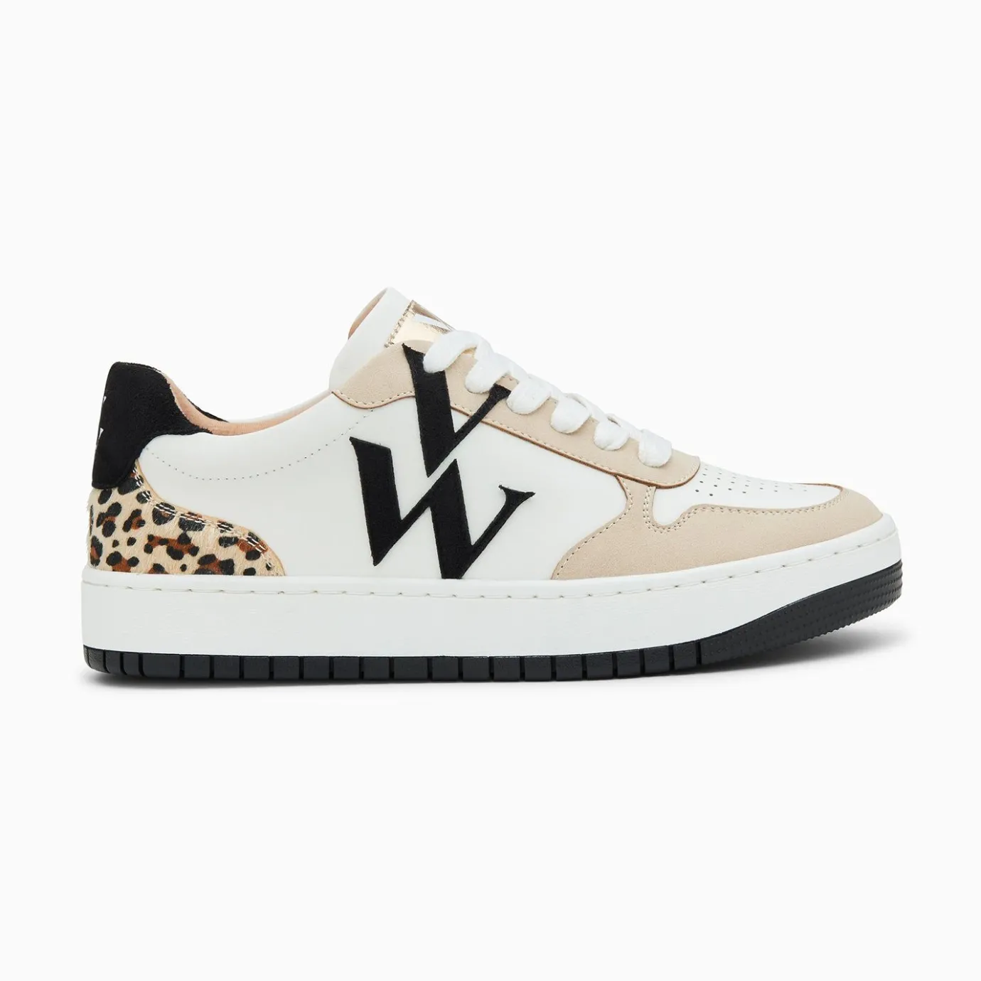 Vanessa Wu Sneakers | Baskets Monogramme Esmee Blanc Et Noir