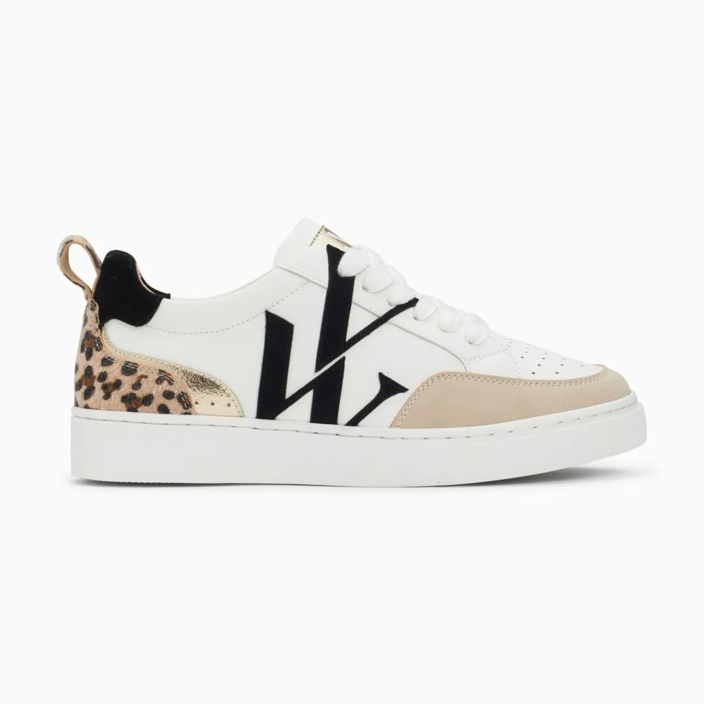 Vanessa Wu Sneakers | Baskets Monogramme Luna Blanc Et Noir