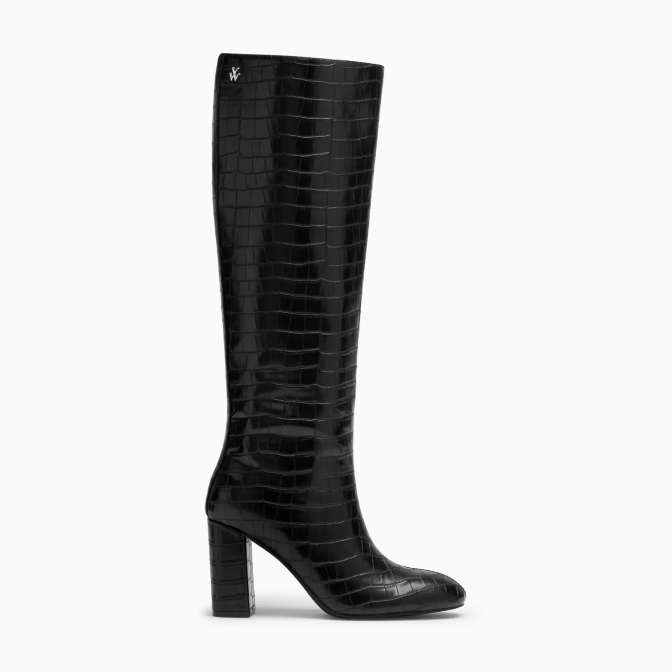 Vanessa Wu Bottes, Cuissardes | Bottes Diana Noir Croco A Talon