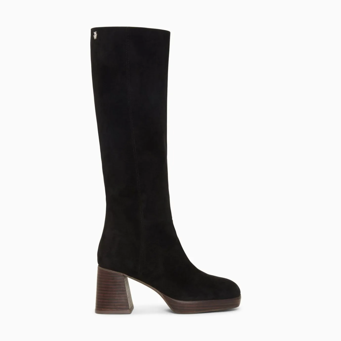 Vanessa Wu Bottes, Cuissardes | Bottes Nia Noires A Talon Bois