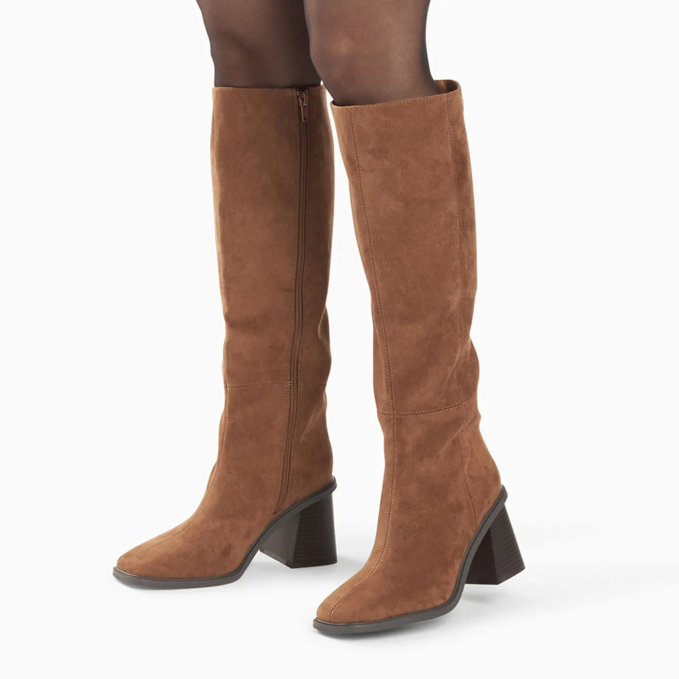 Vanessa Wu Bottes, Cuissardes | Bottes Rita Camel A Talon Trapeze