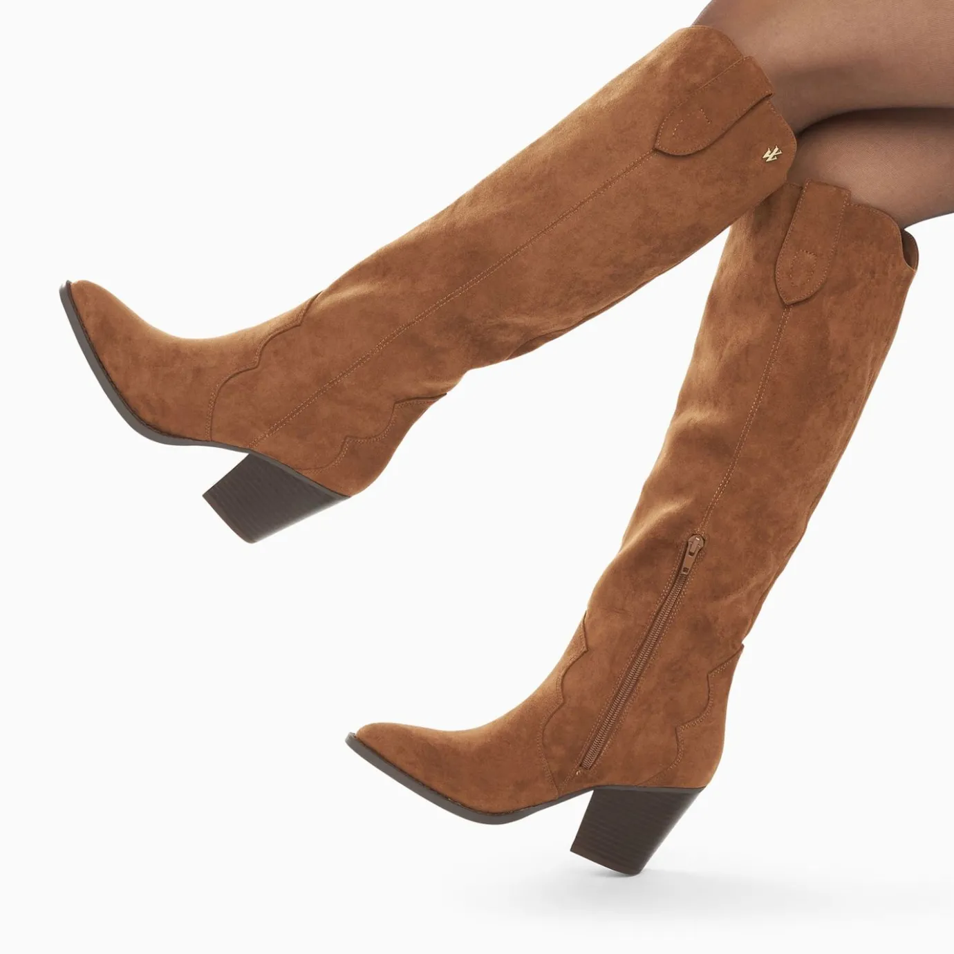 Vanessa Wu Bottes, Cuissardes | Bottes Santiags Sharon Camel A Talon