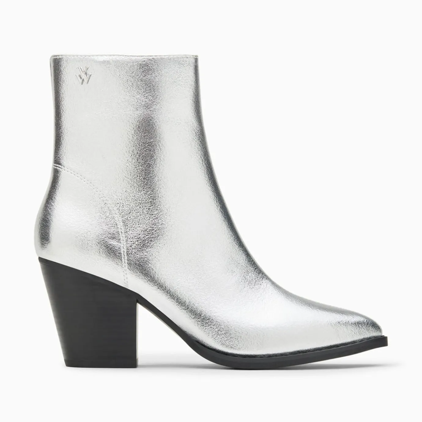 Vanessa Wu Bottines | Bottines Santiags Dina Argent A Talon