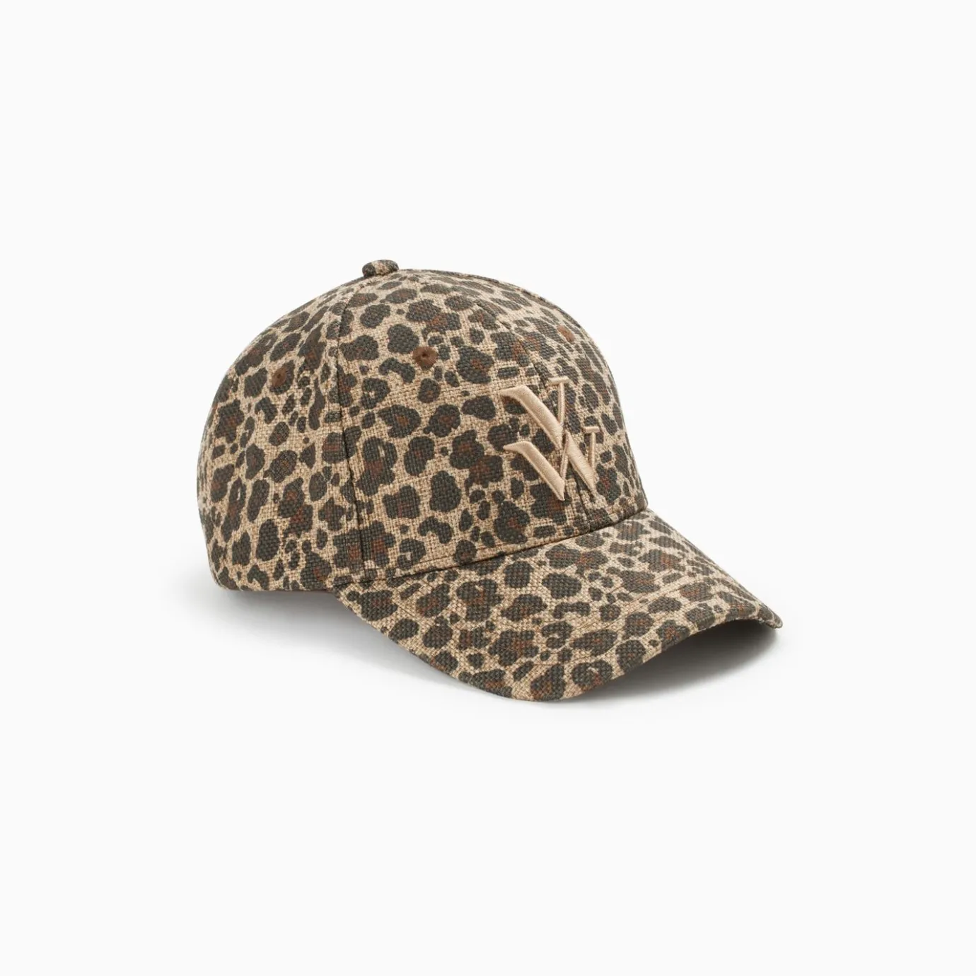 Vanessa Wu Chapeaux | Casquette Clem Leopard A Monogramme Brode