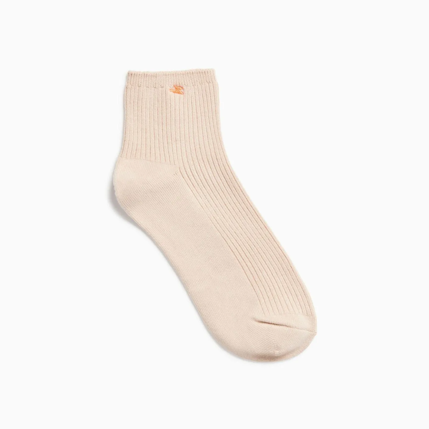 Vanessa Wu Chaussettes | Chaussettes Courtes Amy Beiges Cotelees