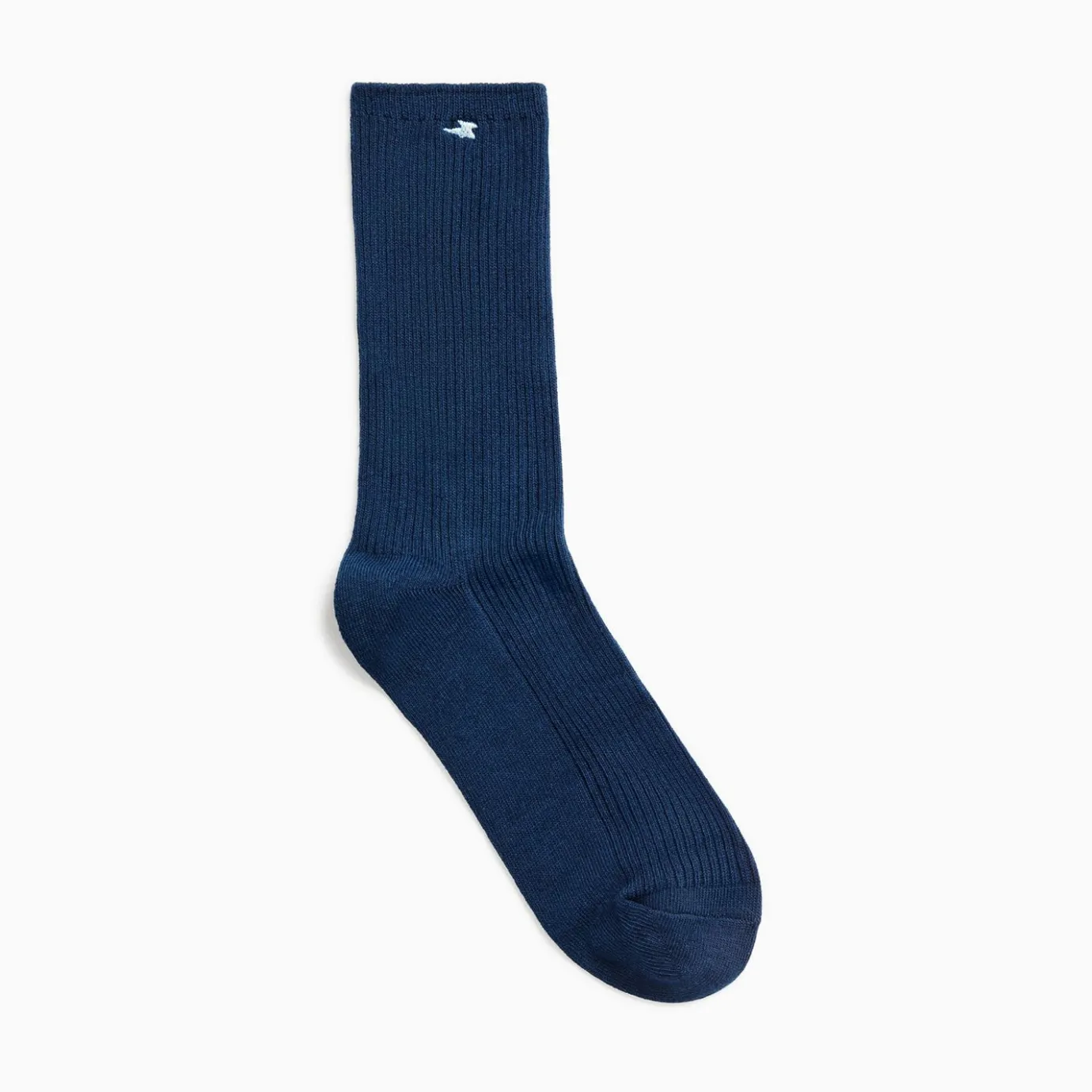 Vanessa Wu Chaussettes | Chaussettes Ella Bleu Marine Cotelees