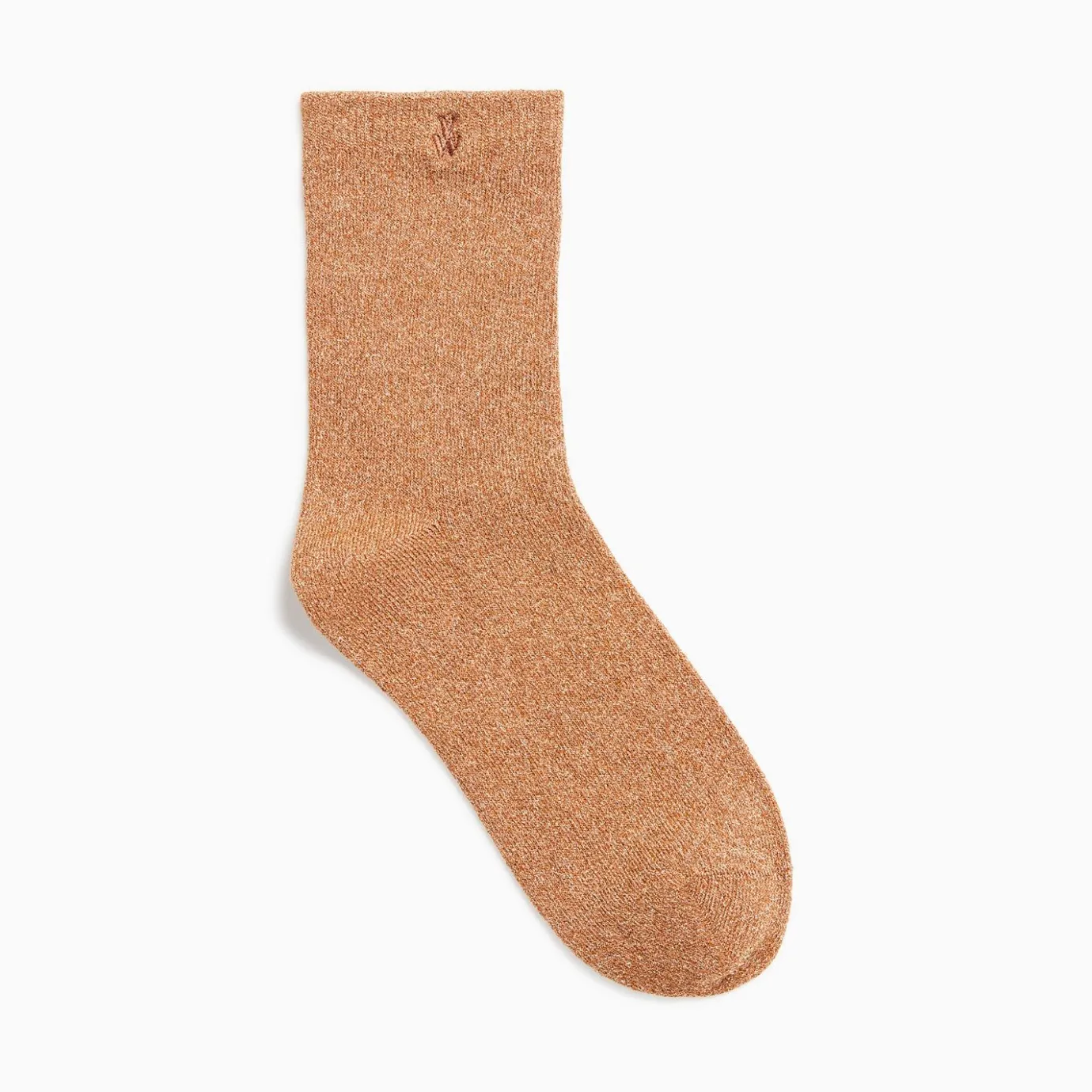 Vanessa Wu Chaussettes | Chaussettes Quinn Camel Et Or Paillete