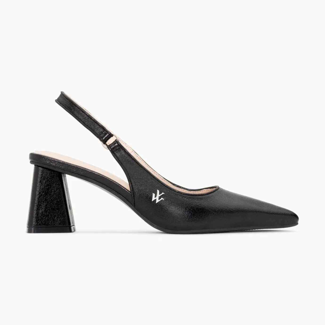 Vanessa Wu Escarpins | Escarpins Slingback Lara Noirs A Bout Pointu