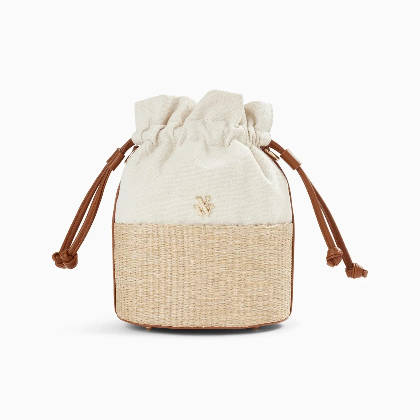 Vanessa Wu Sacs | Mini Panier Bourse Lilly Beige