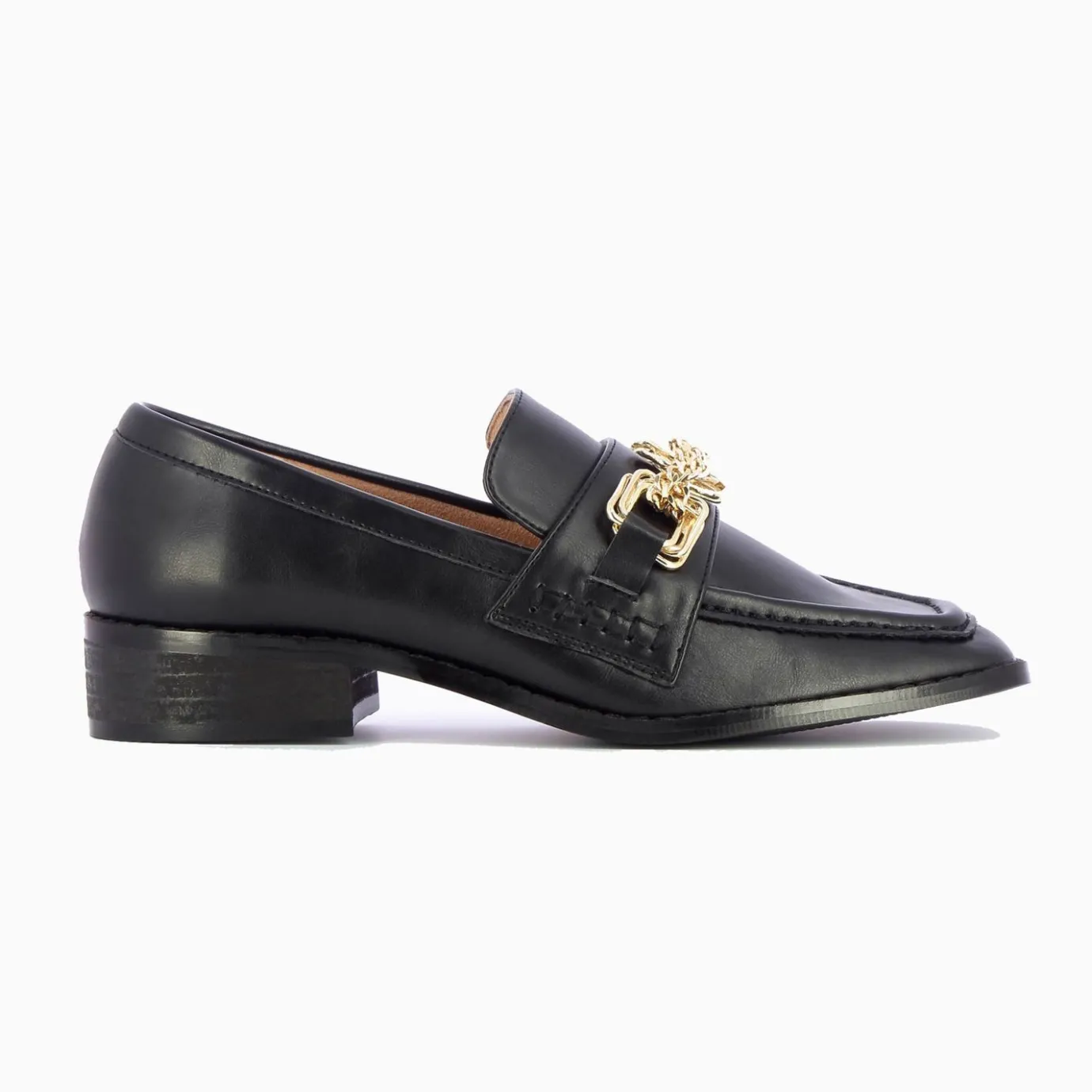 Vanessa Wu Mocassins, Derbies, Ballerines | Mocassins Denise Noirs A Chaine Or Multi-Maillons