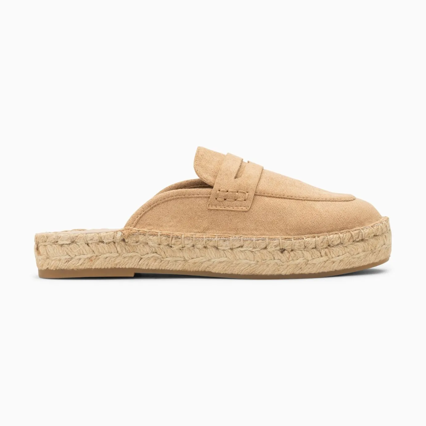 Vanessa Wu Sandales Plates | Mules Claudie Beiges A Semelle Espadrille