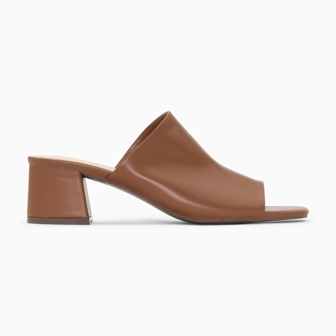 Vanessa Wu Sandales À Talon, Compensées | Mules Peep-Toe Helene Camel A Talon