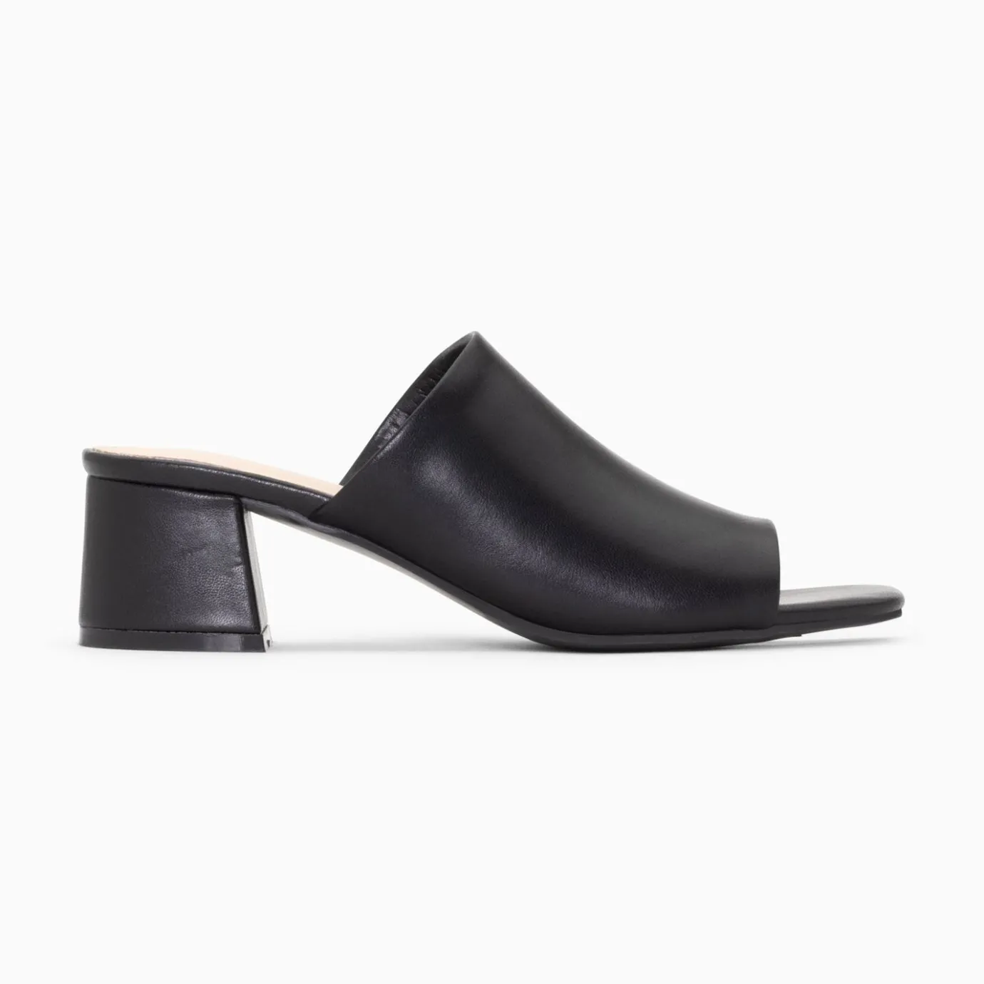 Vanessa Wu Sandales À Talon, Compensées | Mules Peep-Toe Helene Noires A Talon