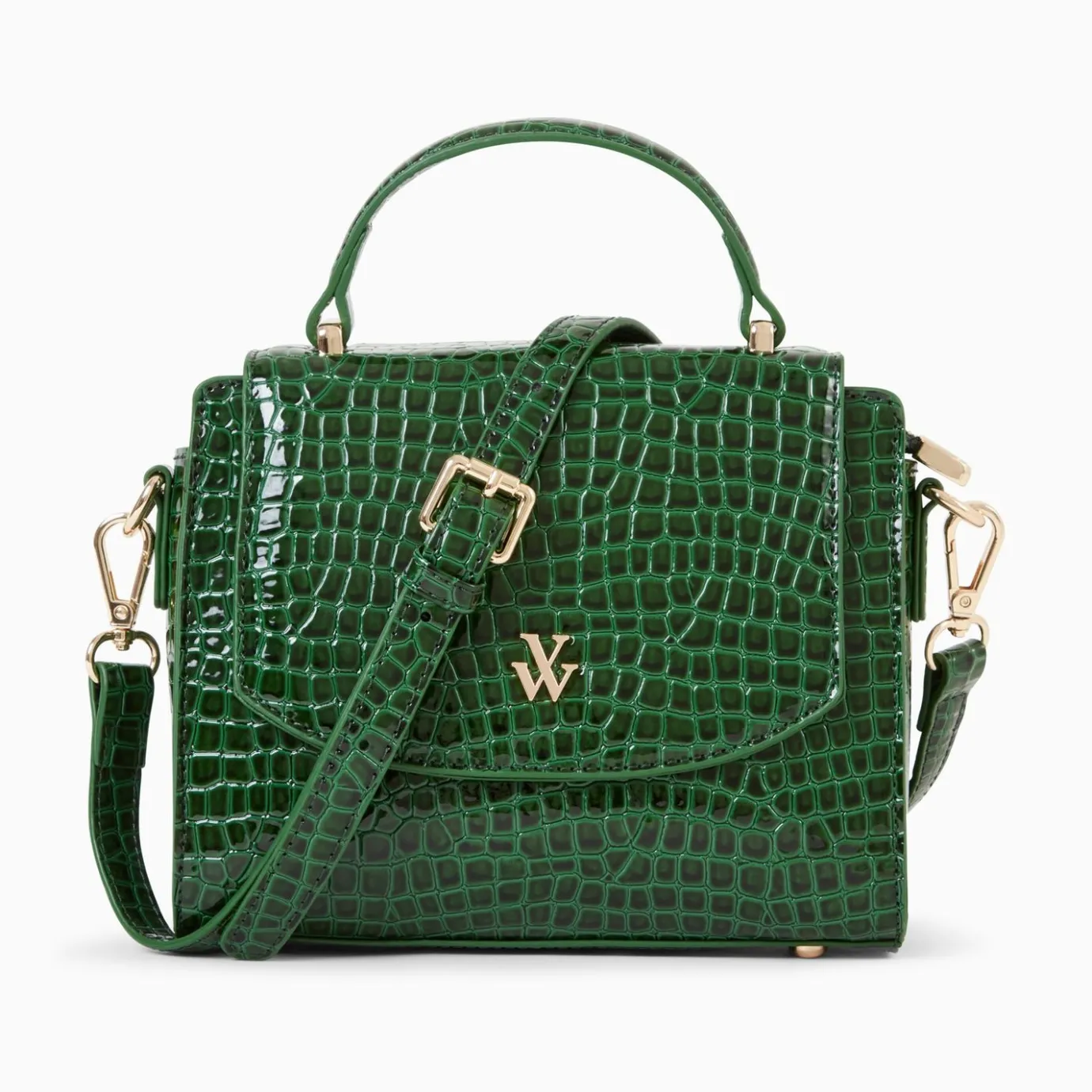 Vanessa Wu Sacs | Petit Sac A Main Joanne Vert Croco