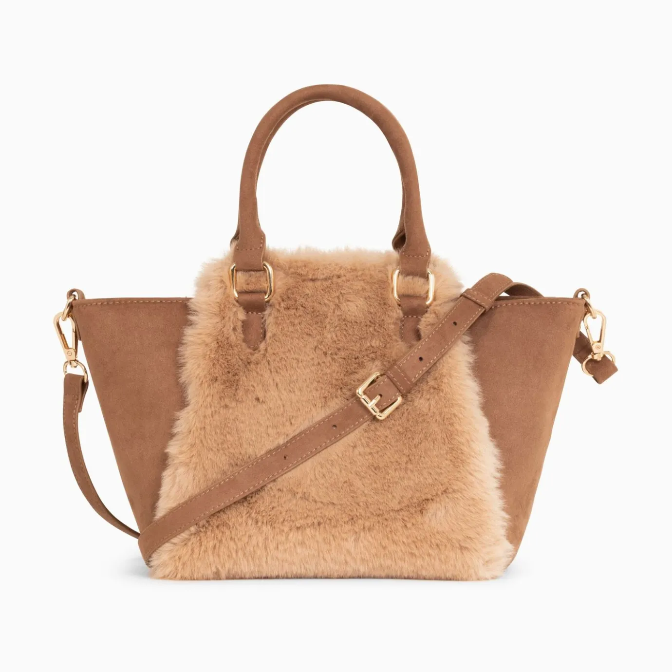 Vanessa Wu Sacs | Sac Trapeze Filippa Bi-Matiere Camel