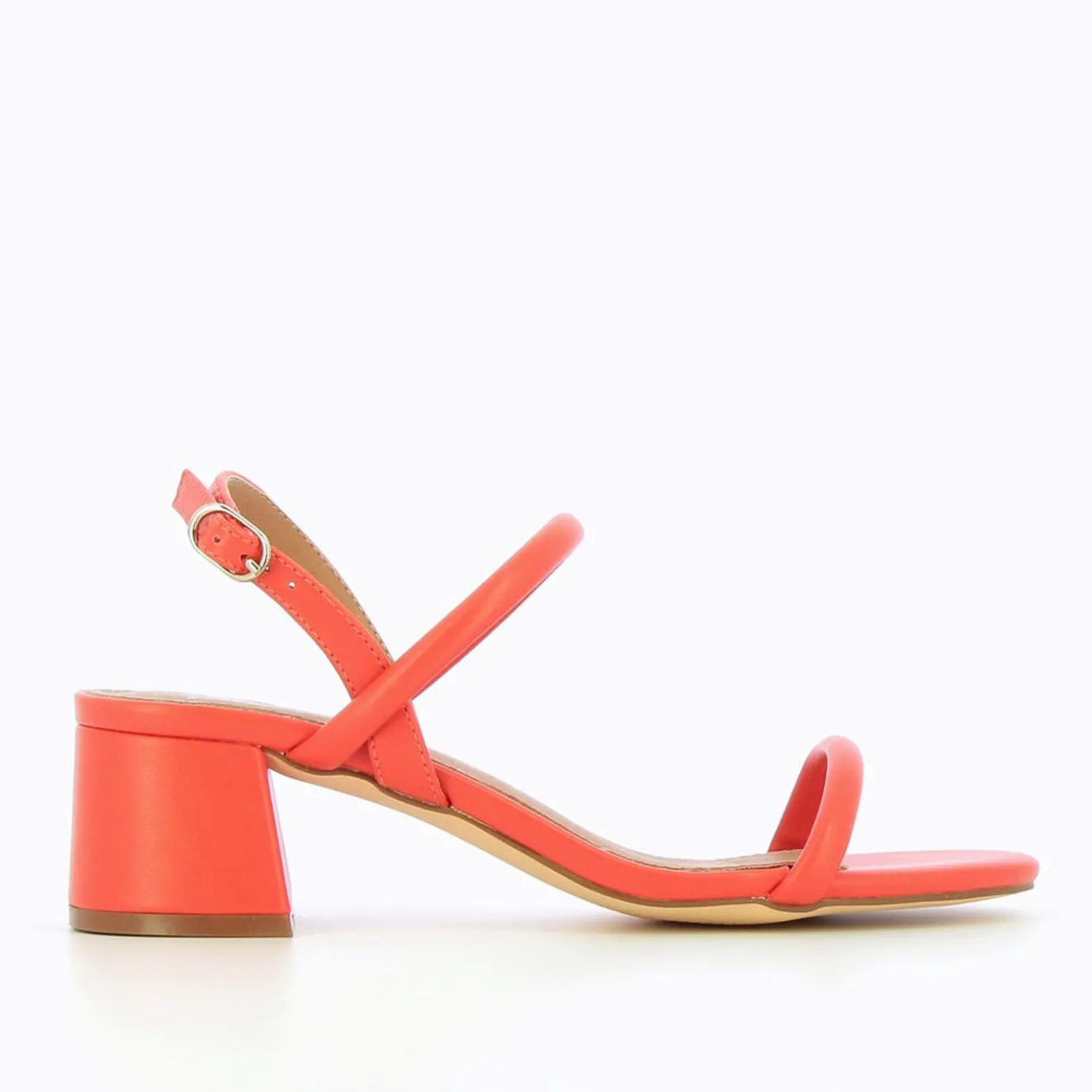 Vanessa Wu Sandales À Talon, Compensées | Sandales A Talon Minimalistes Cynthia Corail