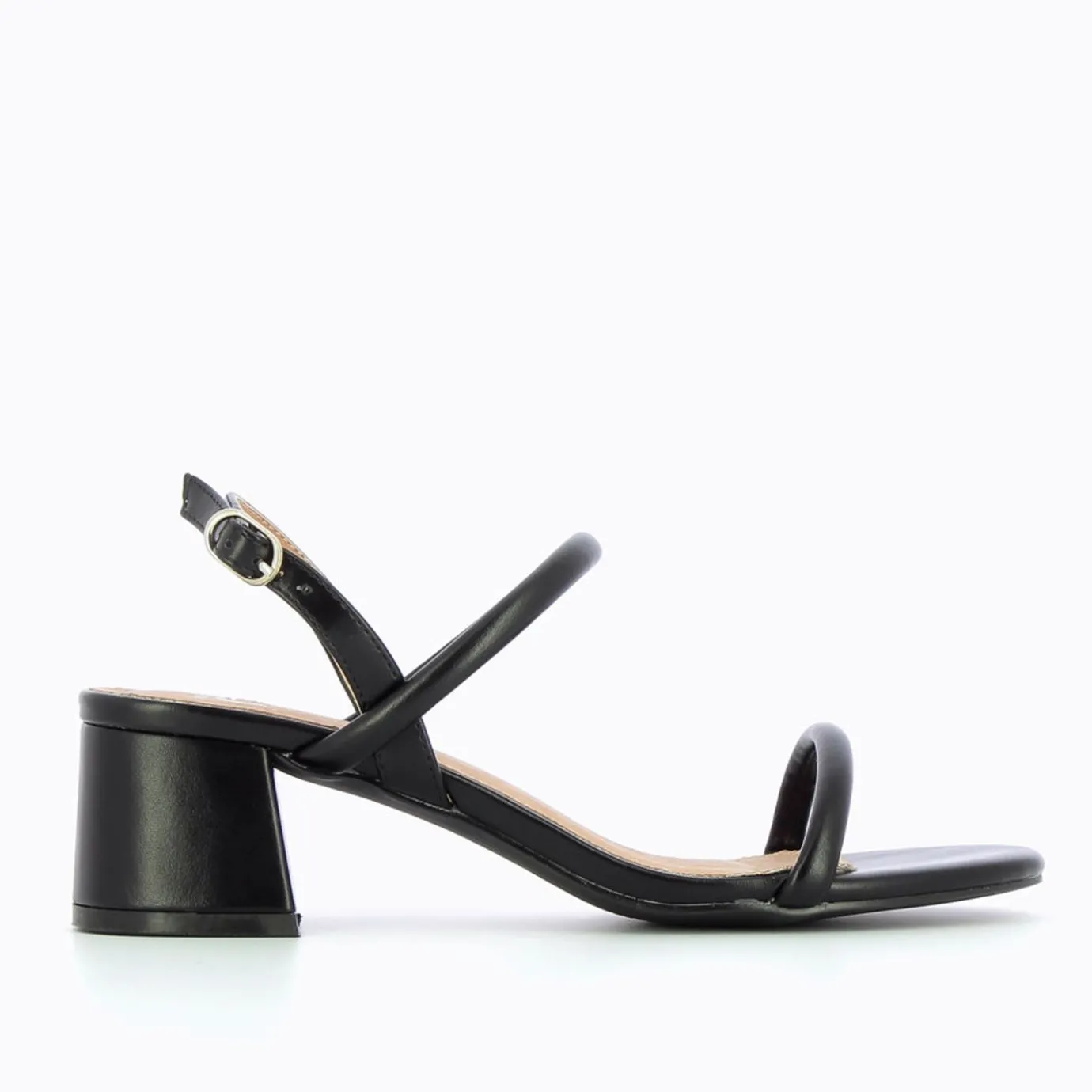 Vanessa Wu Sandales À Talon, Compensées | Sandales A Talon Minimalistes Cynthia Noires