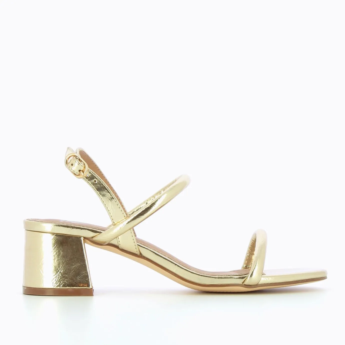 Vanessa Wu Sandales À Talon, Compensées | Sandales A Talon Minimalistes Cynthia Or