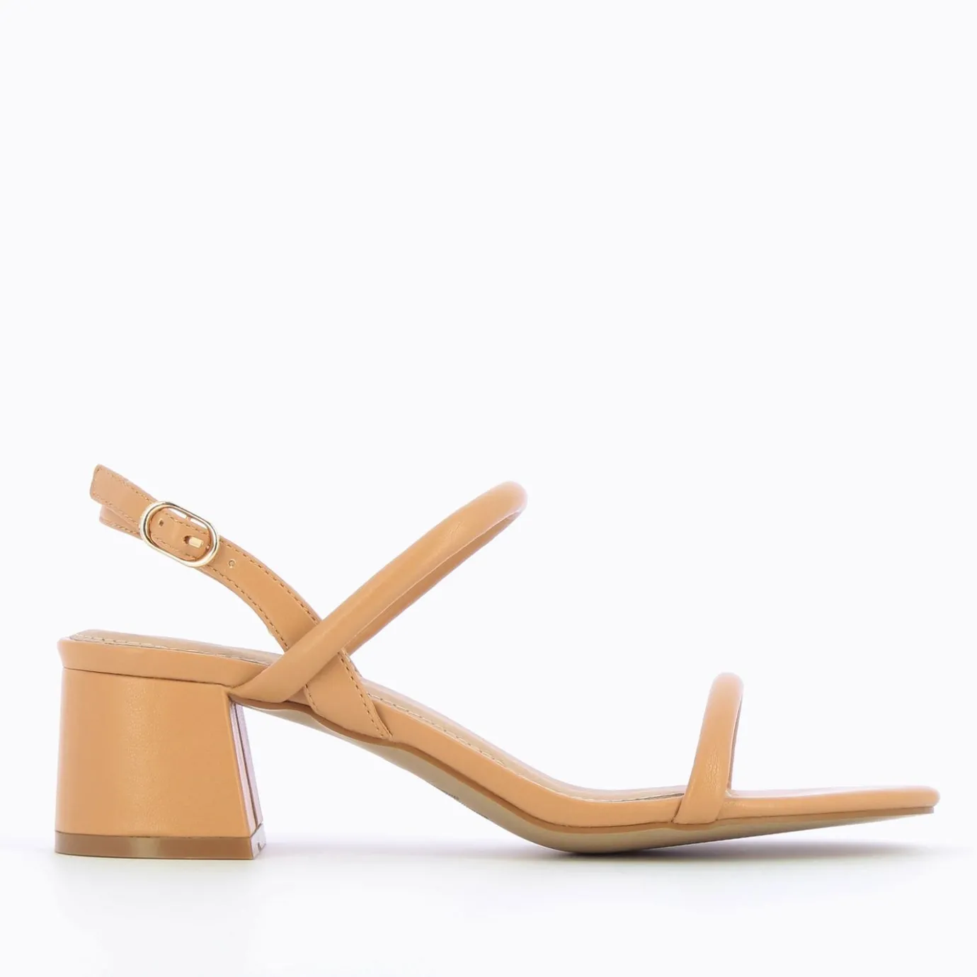 Vanessa Wu Sandales À Talon, Compensées | Sandales A Talon Minimalistes Oriane Caramel
