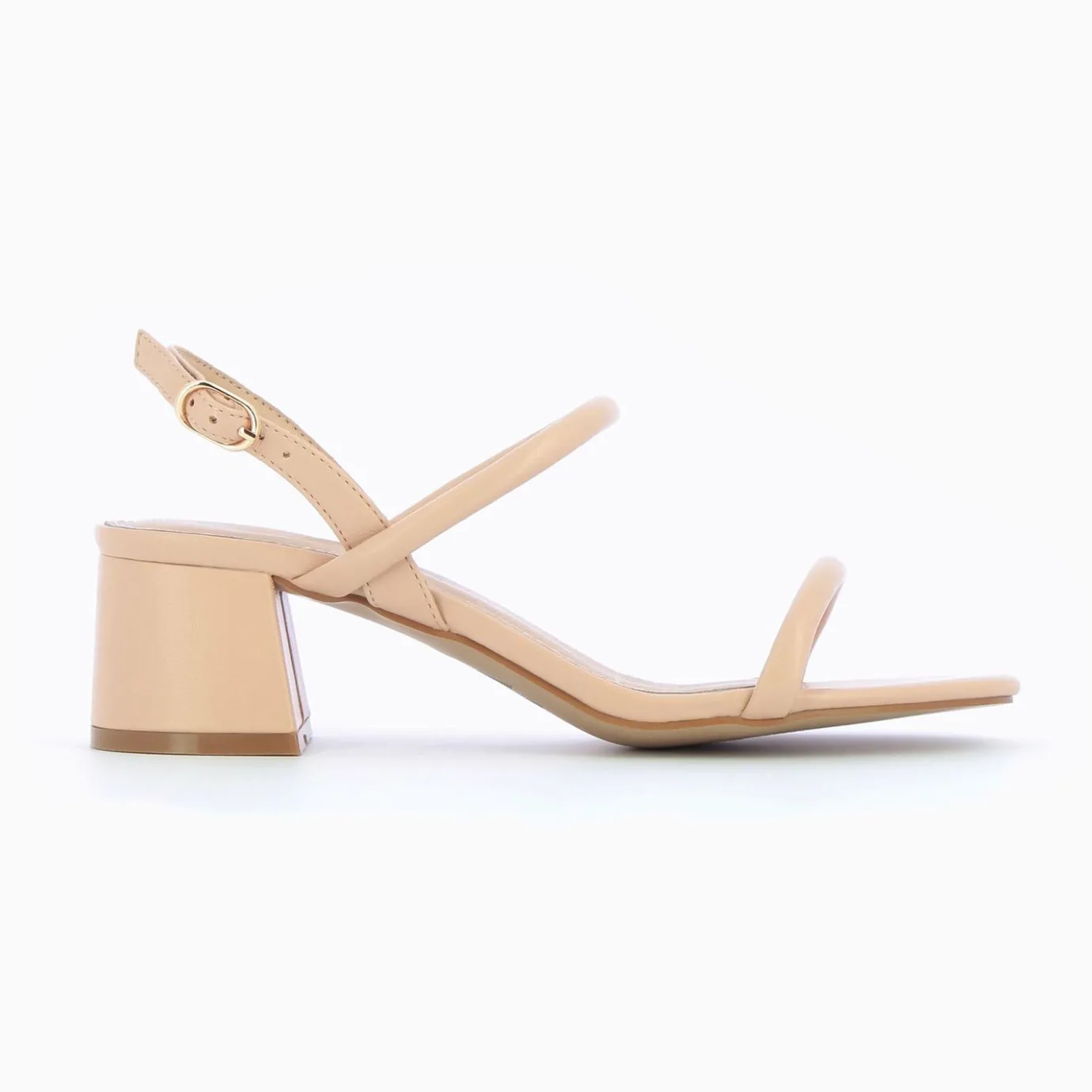 Vanessa Wu Sandales À Talon, Compensées | Sandales A Talon Minimalistes Oriane Nude