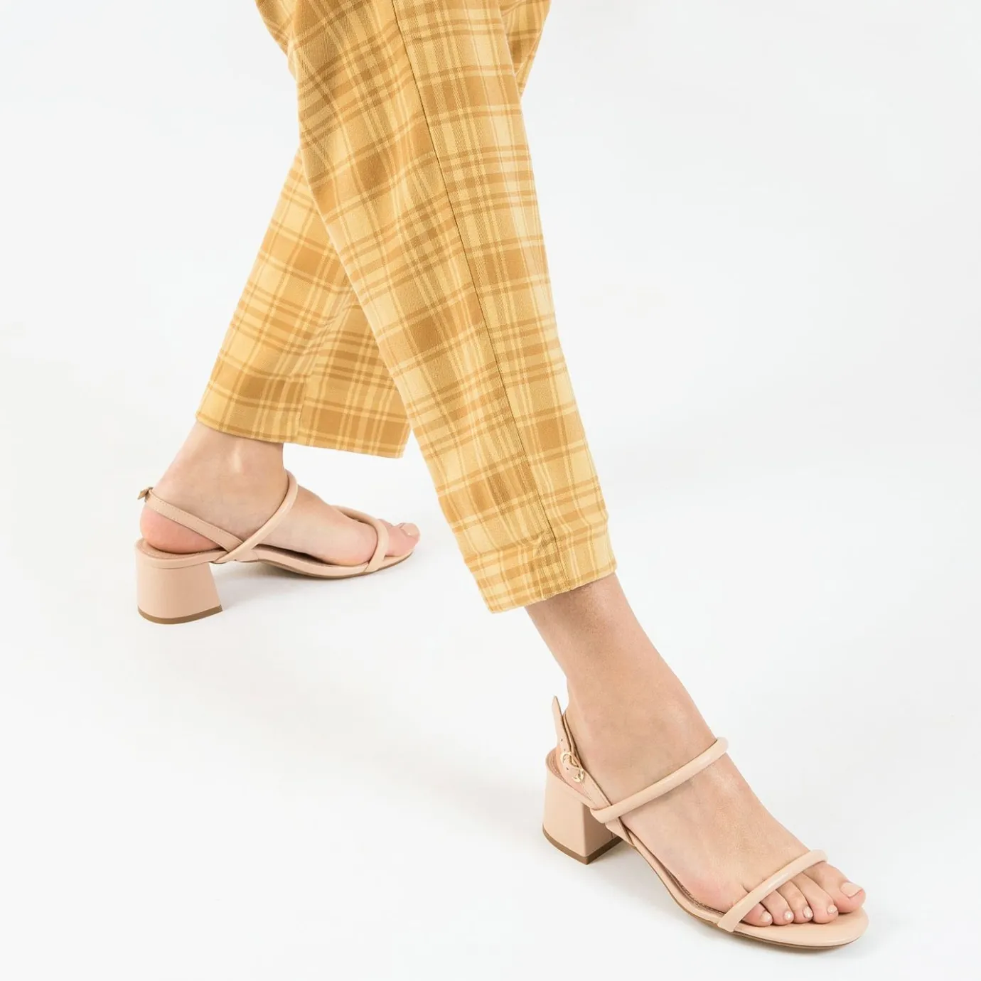 Vanessa Wu Sandales À Talon, Compensées | Sandales A Talon Minimalistes Oriane Nude