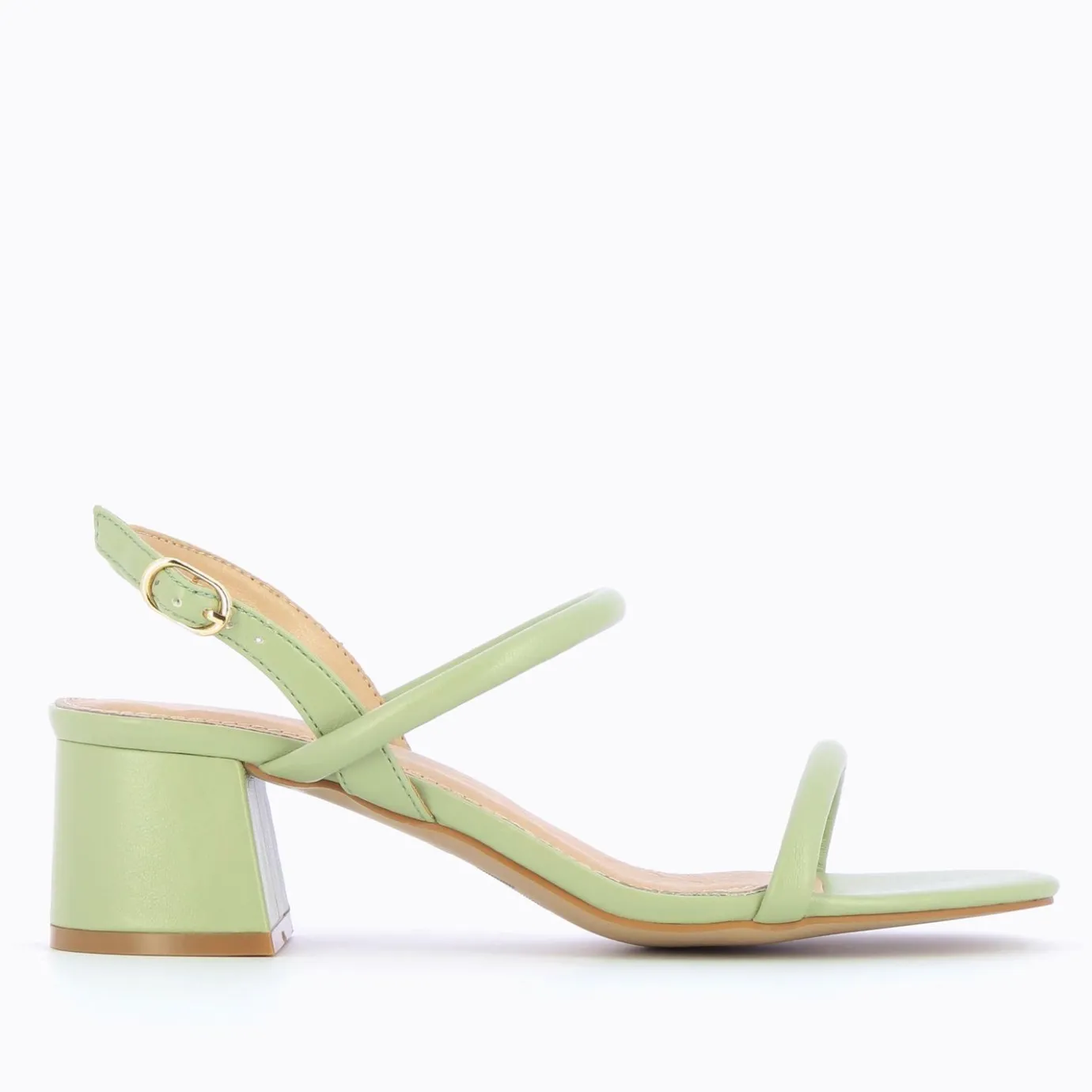 Vanessa Wu Sandales À Talon, Compensées | Sandales A Talon Minimalistes Oriane Vert Pastel