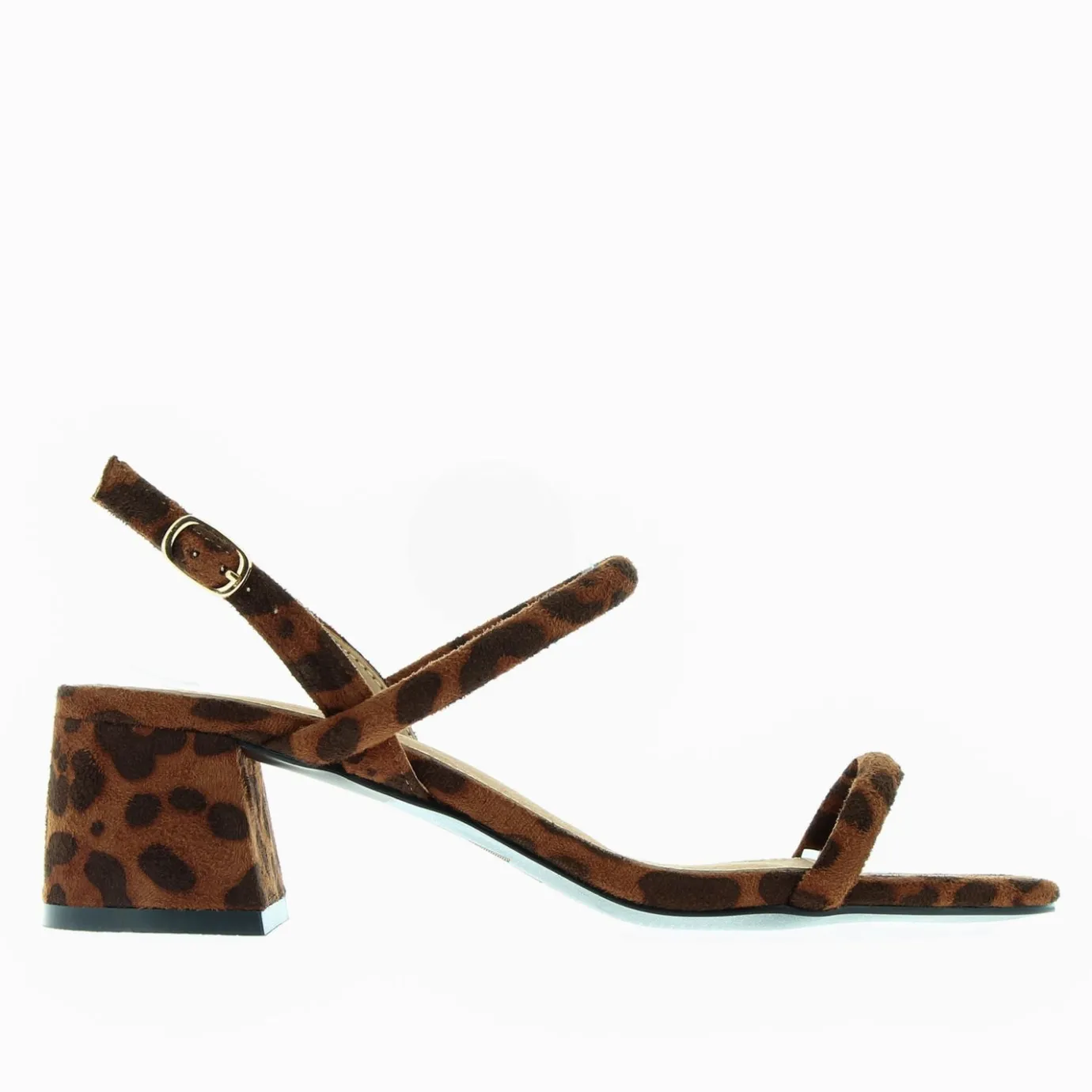 Vanessa Wu Sandales À Talon, Compensées | Sandales A Talon Minimalistes Romy Leopard