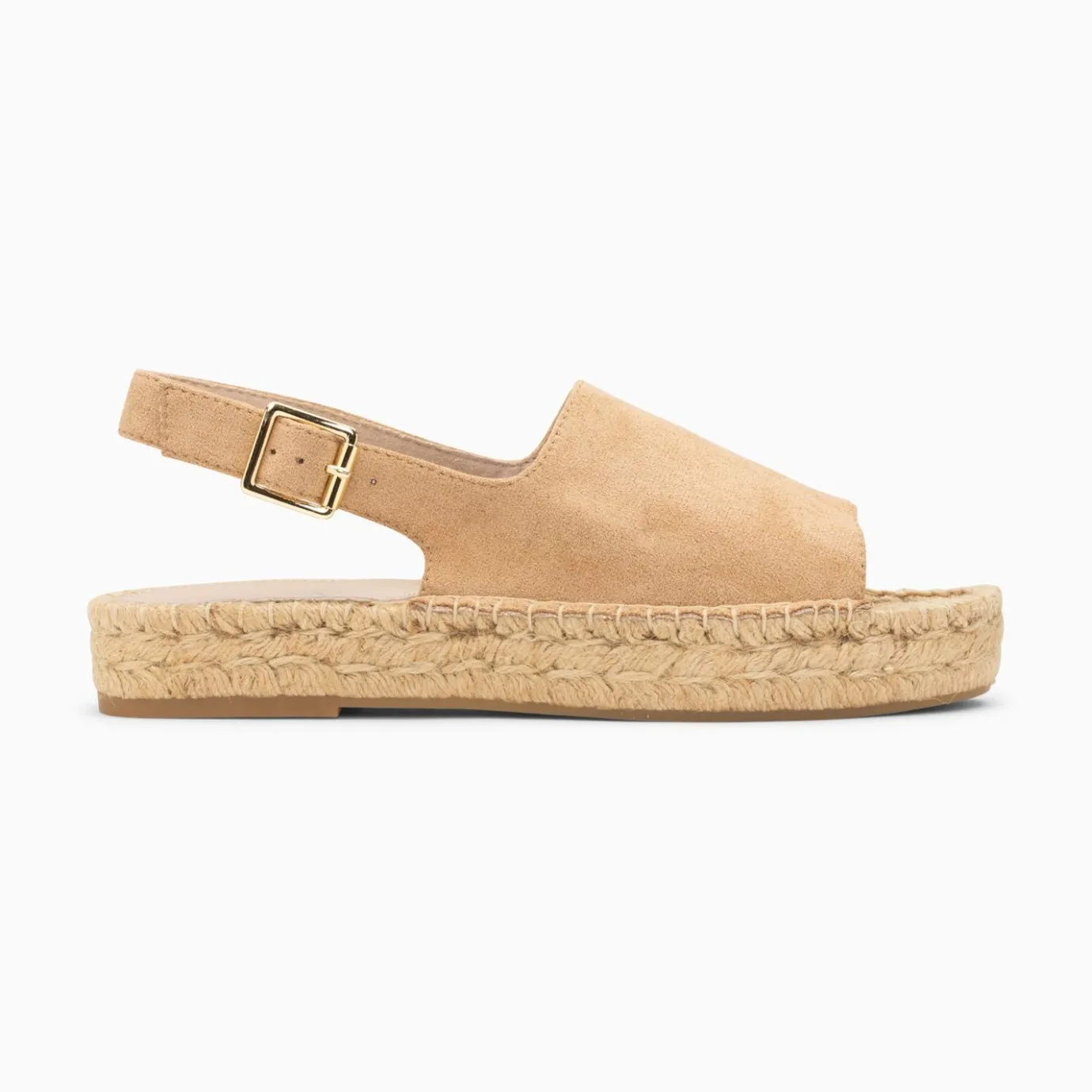 Vanessa Wu Sandales Plates | Sandales Marjolaine Beiges A Semelle Espadrille